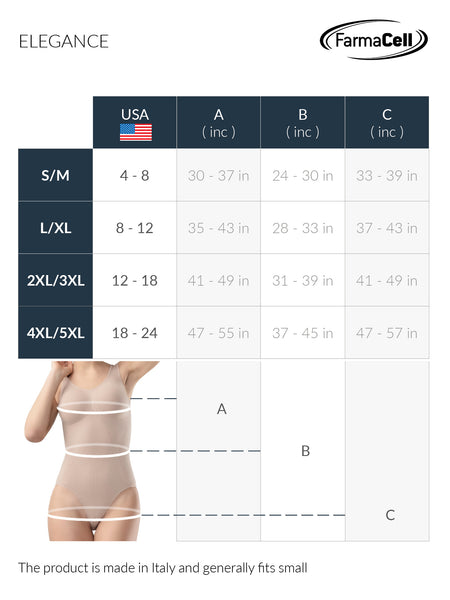 608 - Women's Push-Up Bodysuit Shapewear with Tummy Control - FARMACELL USA
