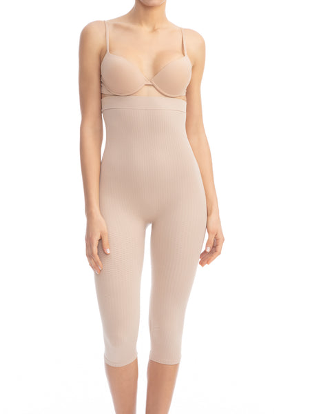 FarmaCell Shape 608 (Nude, S) Women's shaping control body shaper with flat  belly and push-up effect, 100% Made in Italy