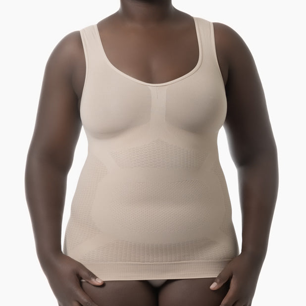 Women's push-up anti-cellulite control tank top