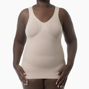 Women's microfiber push-up shapewear tank top