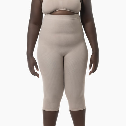 Women's high-waist anti-cellulite capri shapewear