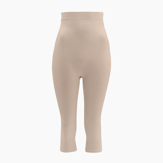 Faja capri de cintura alta para mujer con push-up y control anticelulítico
