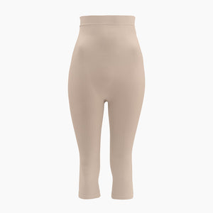 Women's high-waist capri shapewear with push-up and anti-cellulite control