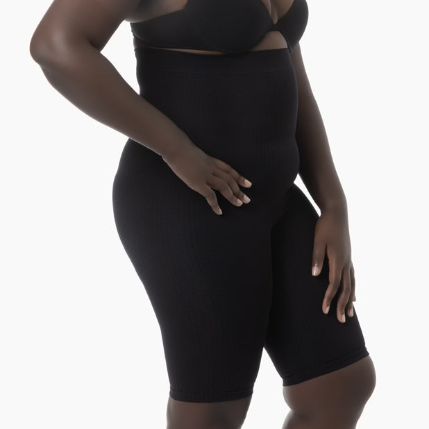 Women's high-waist anti-cellulite shapewear shorts