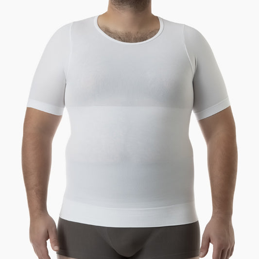 Men's body shaper slimming t-shirt with tummy control