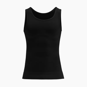 Men's shapewear stretch cotton tank top
