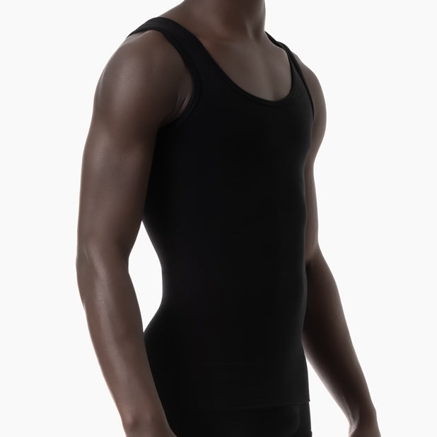 Men's shapewear stretch cotton tank top - FARMACELL USA