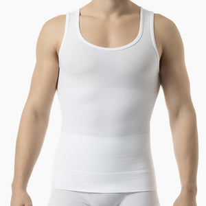 Men's shapewear stretch cotton tank top