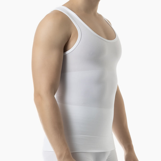 Men's shapewear stretch cotton tank top - FARMACELL USA