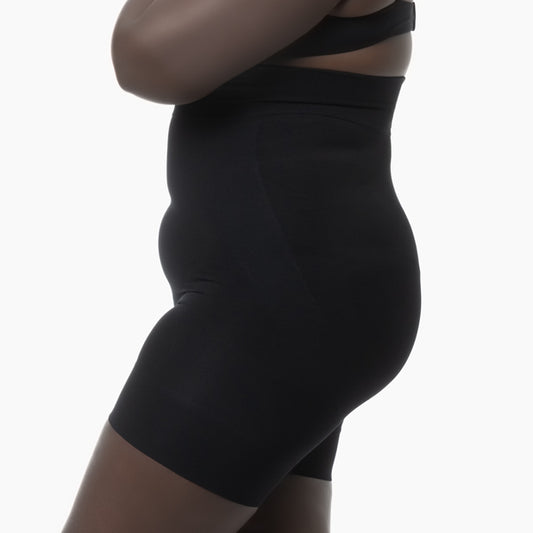 Women's high-waist mid-thigh shapewear short