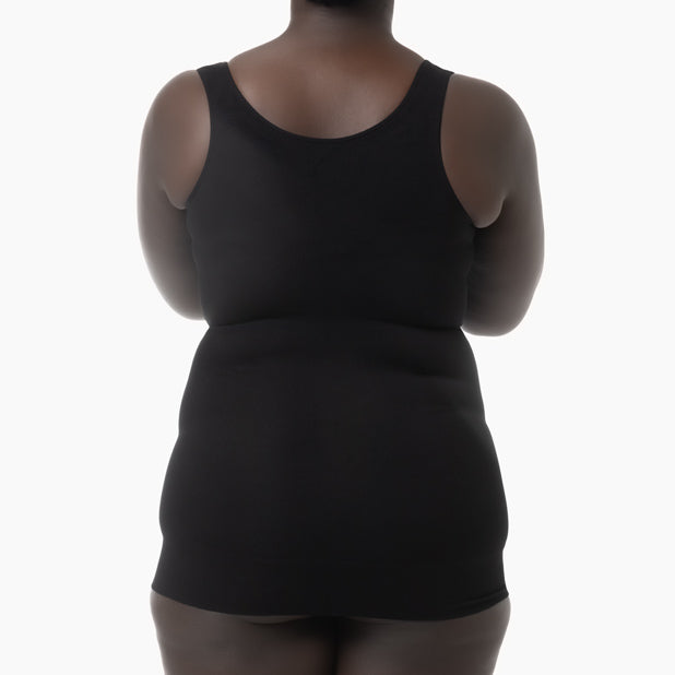 Open bust shapewear tank top with flat tummy effect - FARMACELL USA