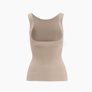 Open bust shapewear tank top with flat tummy effect