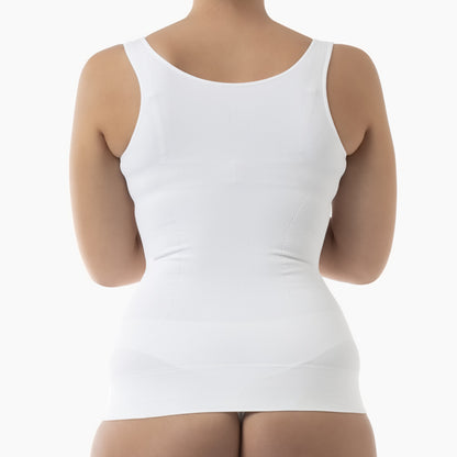 Open bust shapewear tank top with flat tummy effect - FARMACELL USA