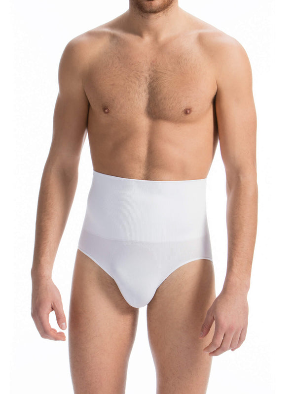 411 - Men's Cotton Control Briefs with Shaping Waist Belt - FARMACELL USA
