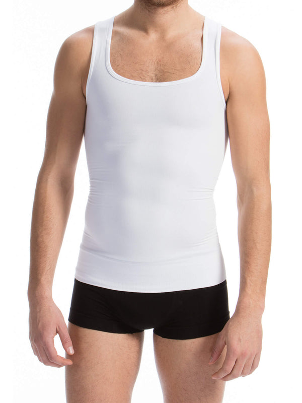 418 - Men's Body Shaper Vest with Tummy and Chest Control - FARMACELL USA