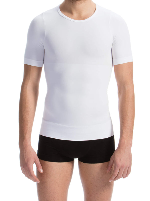 419 - Men's Short Sleeve Tummy Control Body Shaping T-shirt - FARMACELL USA